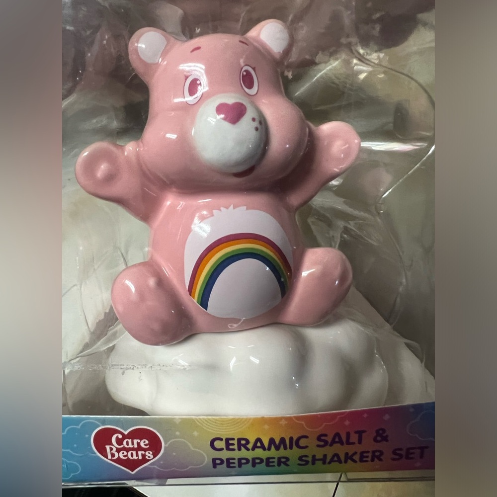 Care Bears Pink Ceramic Salt & Pepper Shaker Set